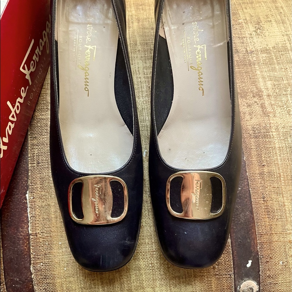 Salvatore Ferragamo 9 1/2 Nero Calf women’s shoes